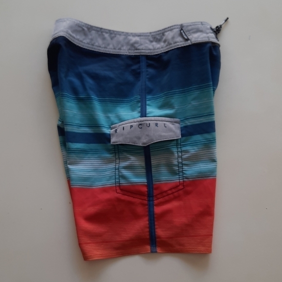 Rip Curl Mirage waist size 22 blue stripe boardshorts - Picture 7 of 11